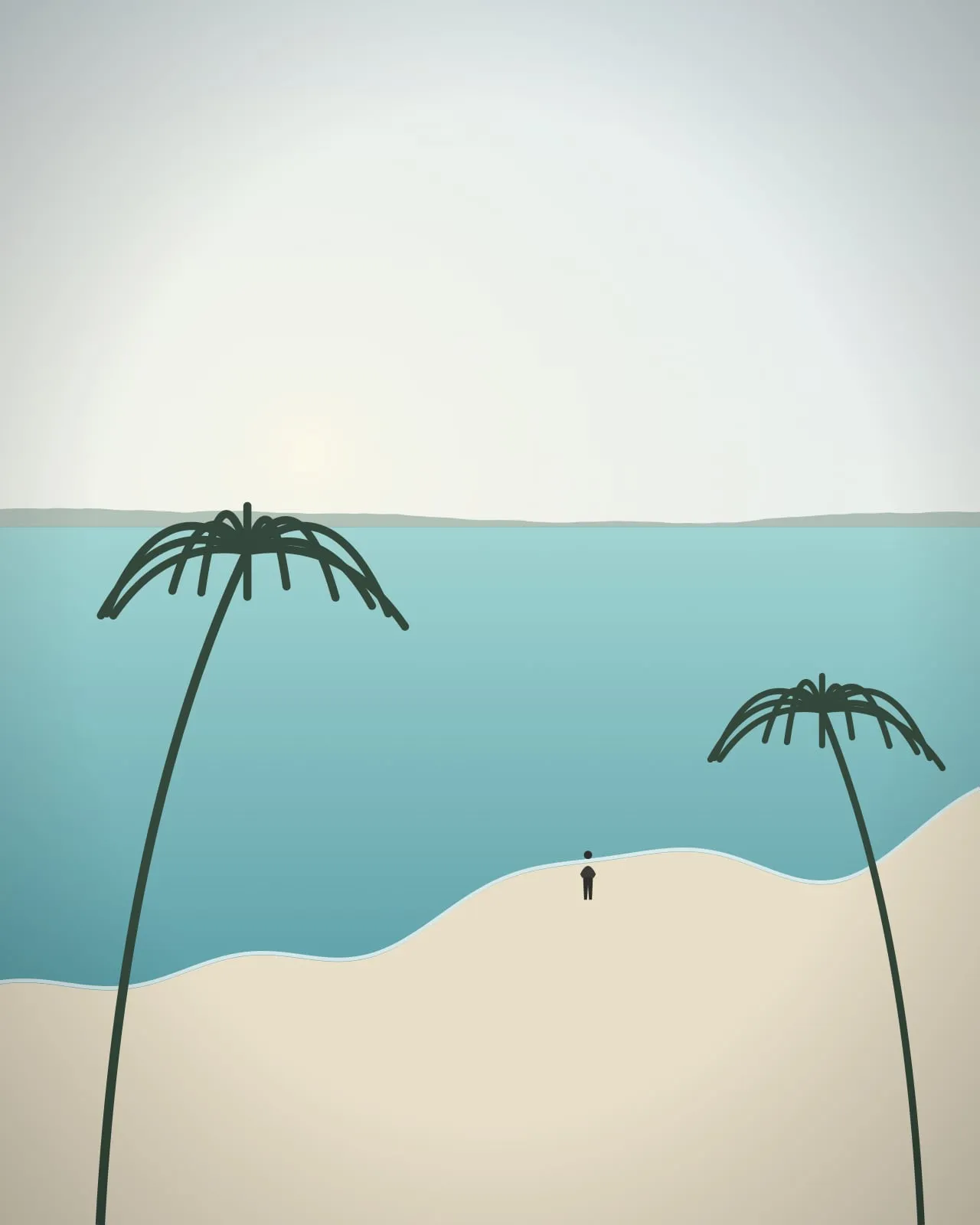 Abend am Strand, Trou aux Biches