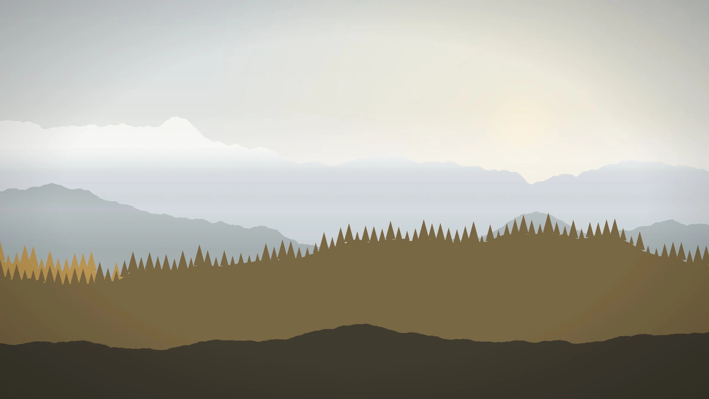 Morgenlicht in den Alpen